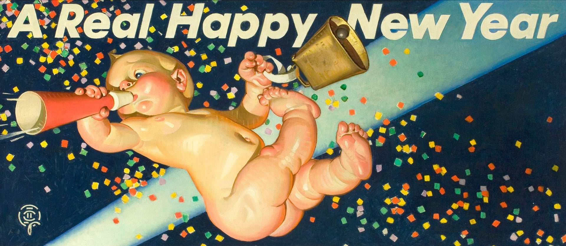节日氛围营造主题 - A Real Happy New Year - 新年婴儿形象营造欢乐氛围 