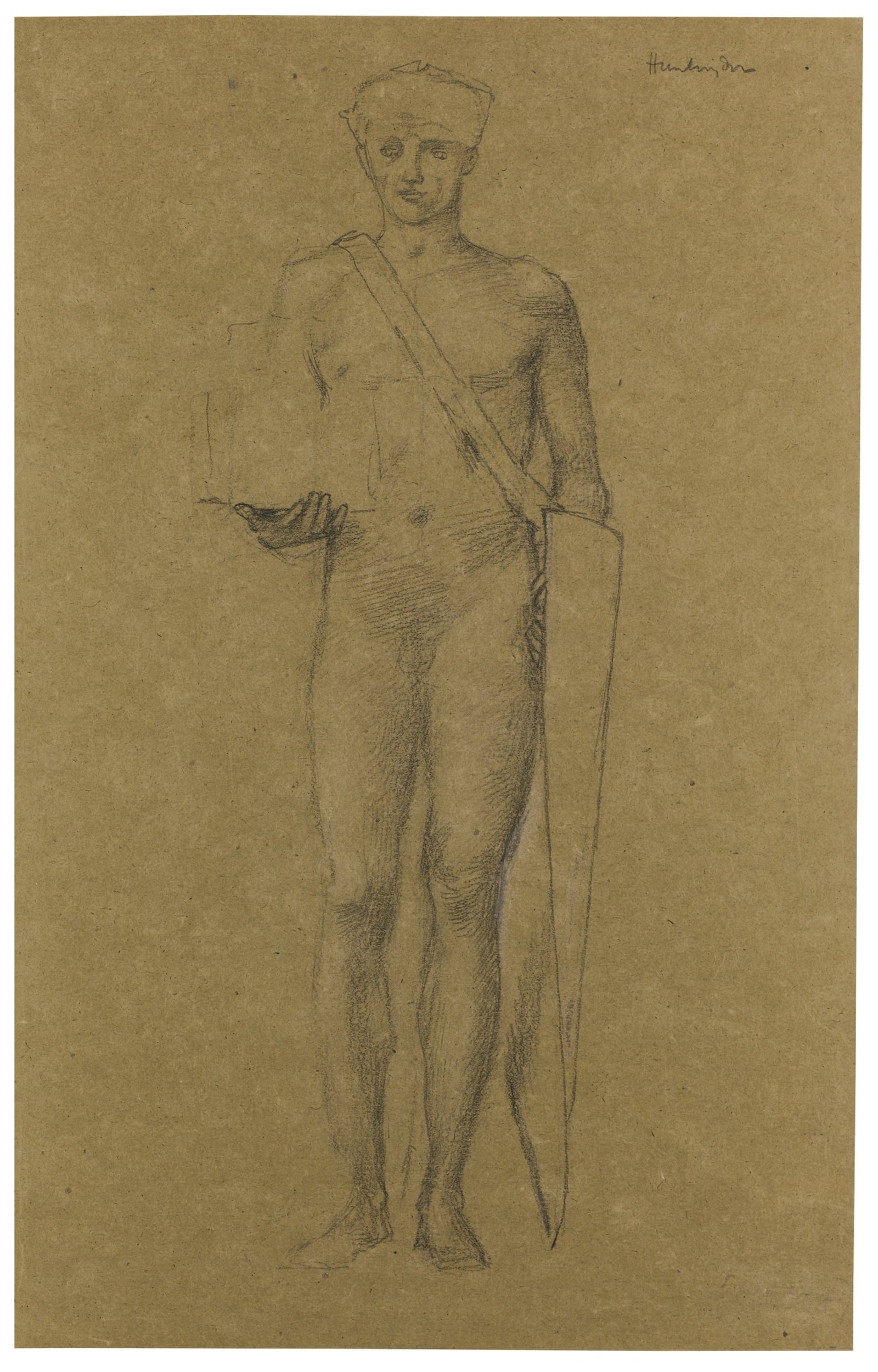 其他 - 无 - 男性人物素描姿态展现 