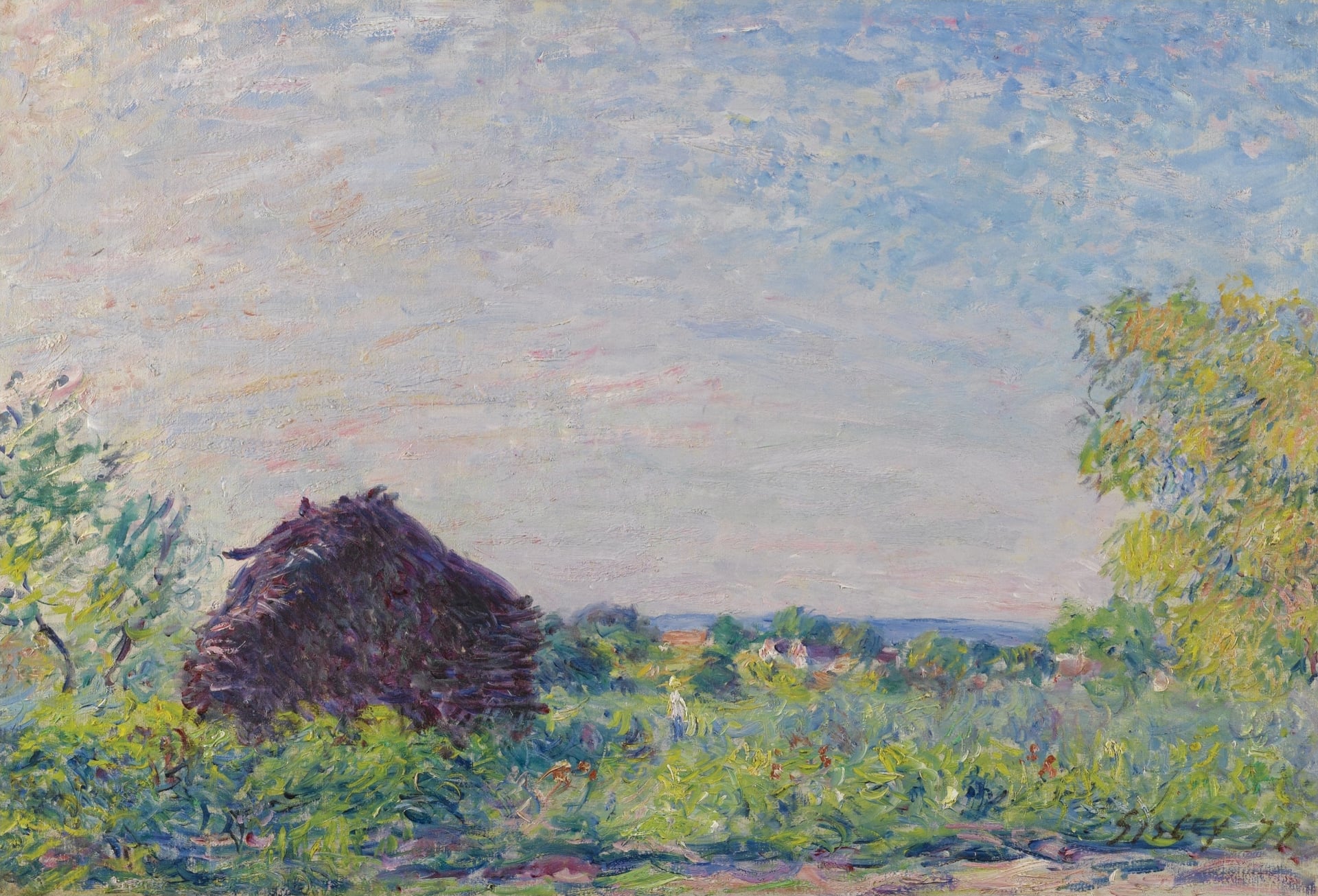 乡村生活场景主题 - 田园草垛景致 - 展现乡村田园草垛风光 