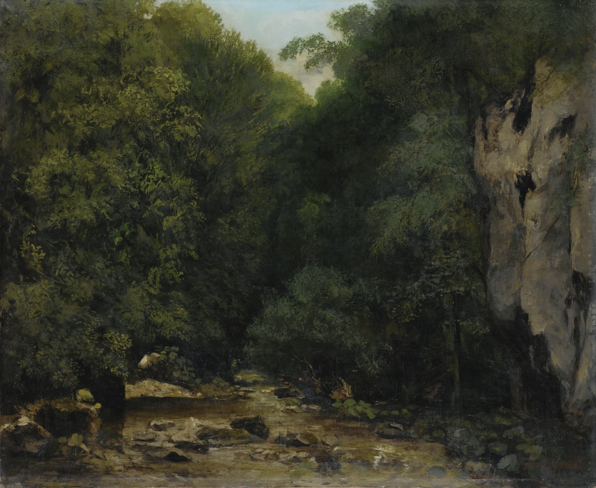 自然风景描绘主题 - 未知 - 展现林间溪边自然景致 