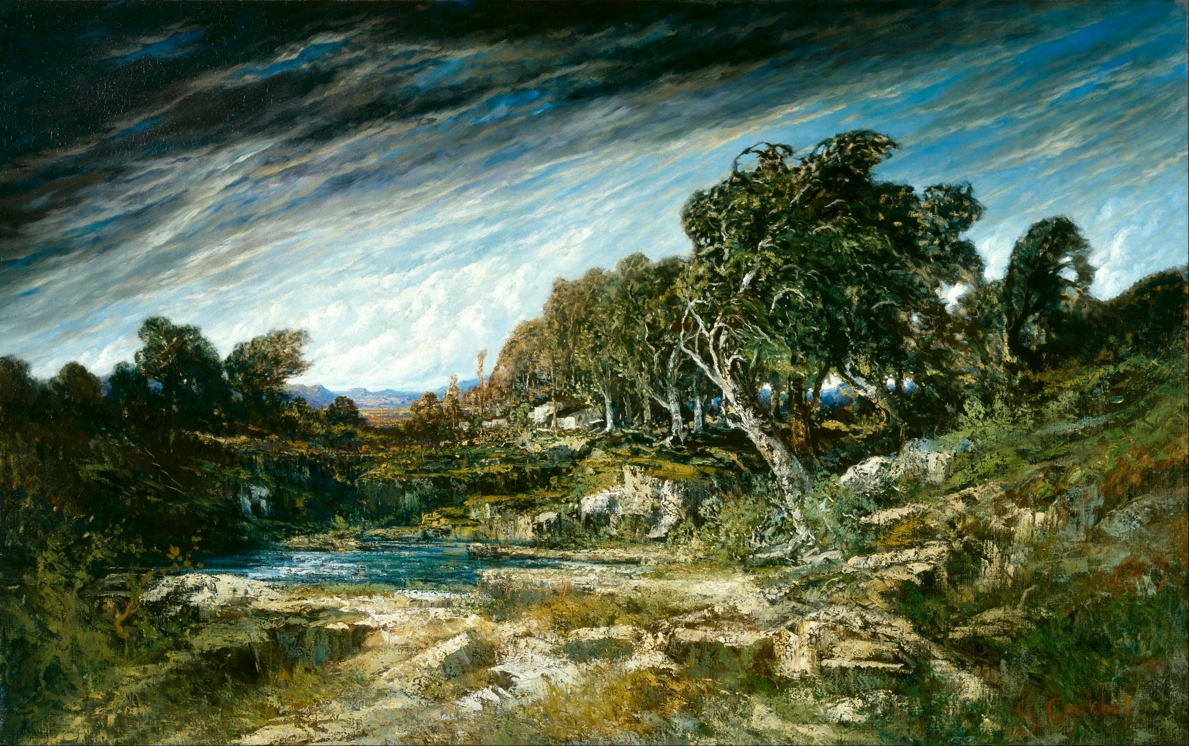 自然风景描绘主题 - 未知名风景画 - 展现自然旷野风景画面 