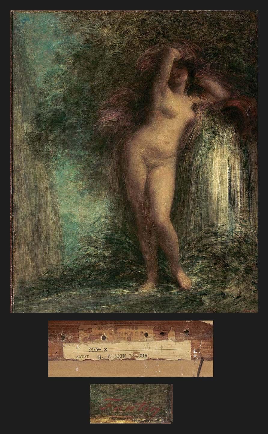 人物肖像绘制主题 - 未知名裸体女性画作 - 展现裸体女性的独特姿态 