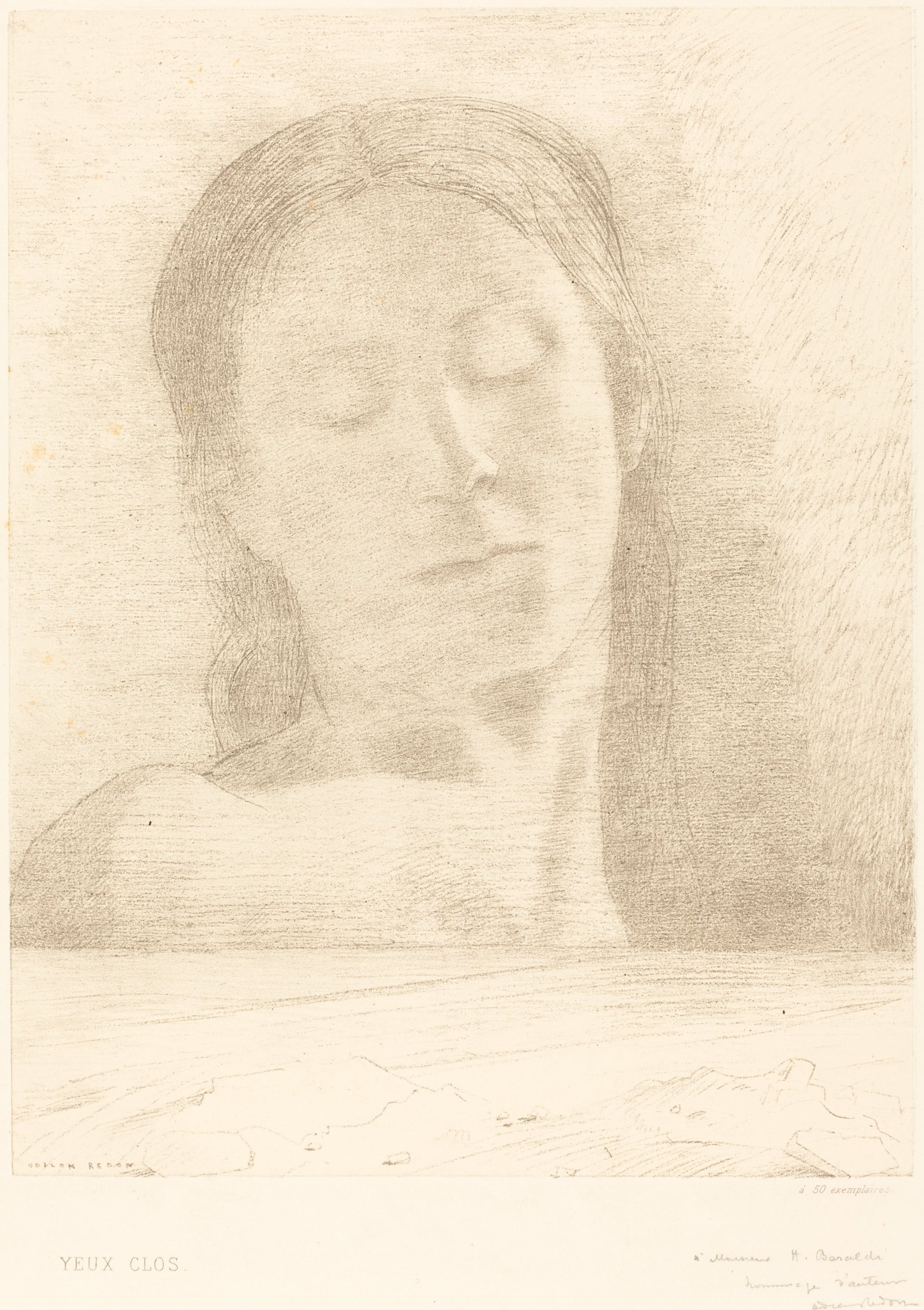 内心世界表达主题 - Yeux Clos - 闭眼女子的内心刻画 