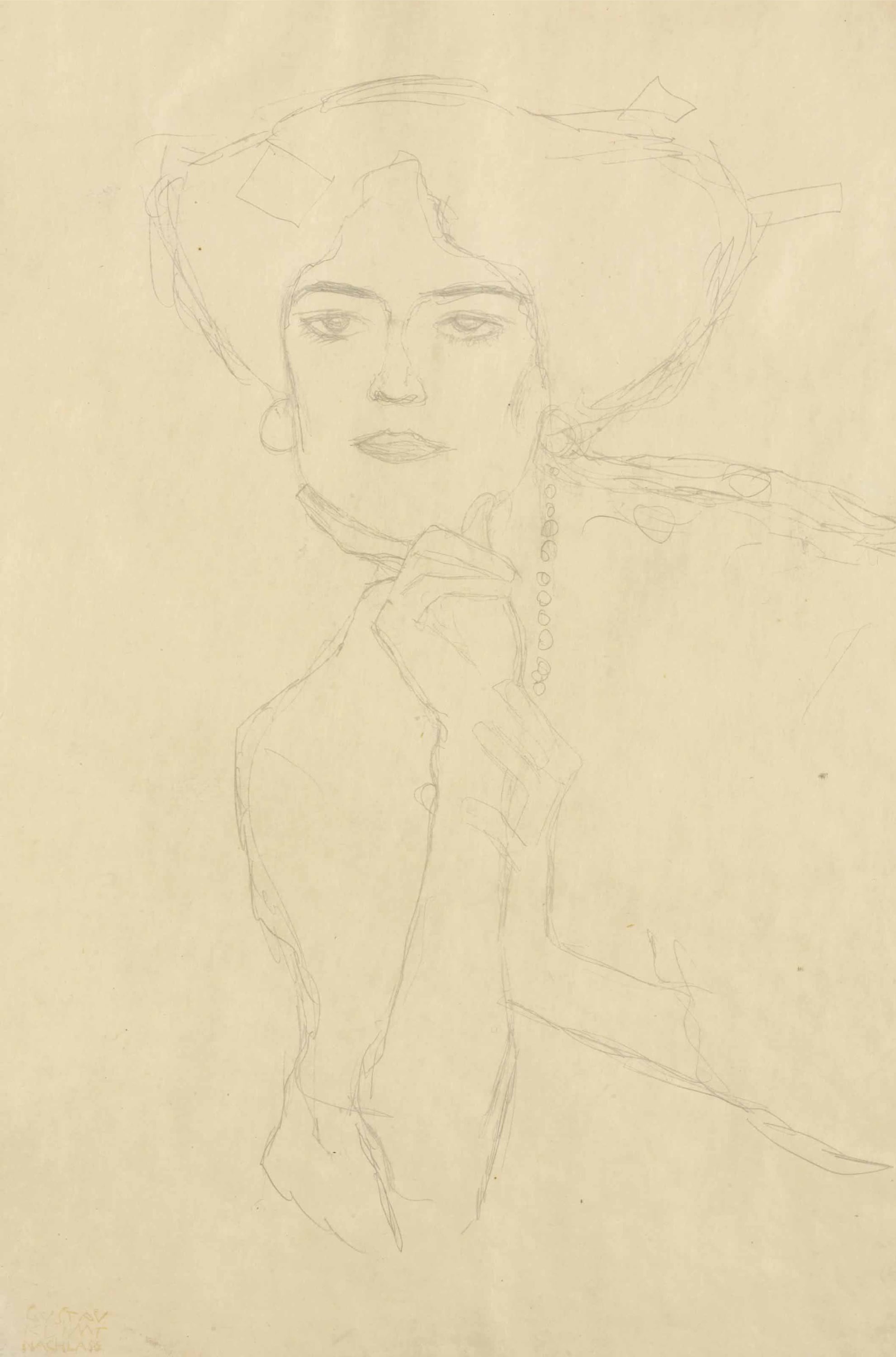 其他 - 佚名女性素描 - 简洁线条勾勒女性轮廓 