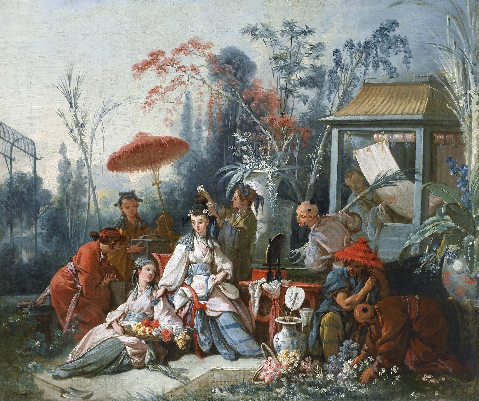 宫廷奢华生活主题 - 中国皇帝的一家 - 描绘东方宫廷生活场景 