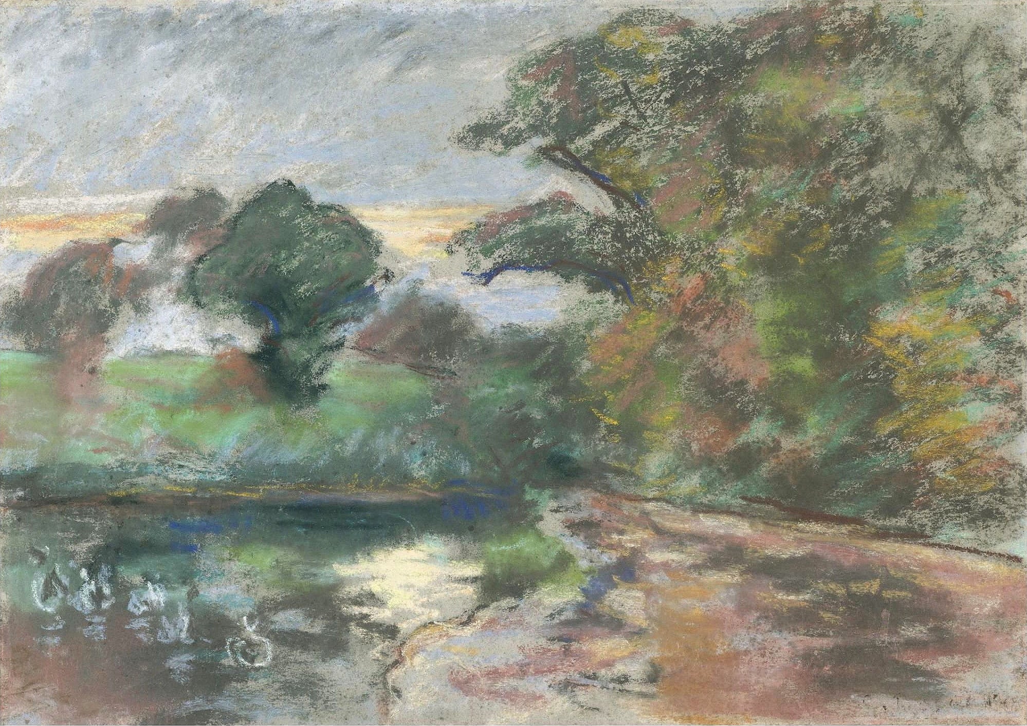乡村风景风貌主题 - 未知名乡村画作 - 展现乡村宁静自然景致 