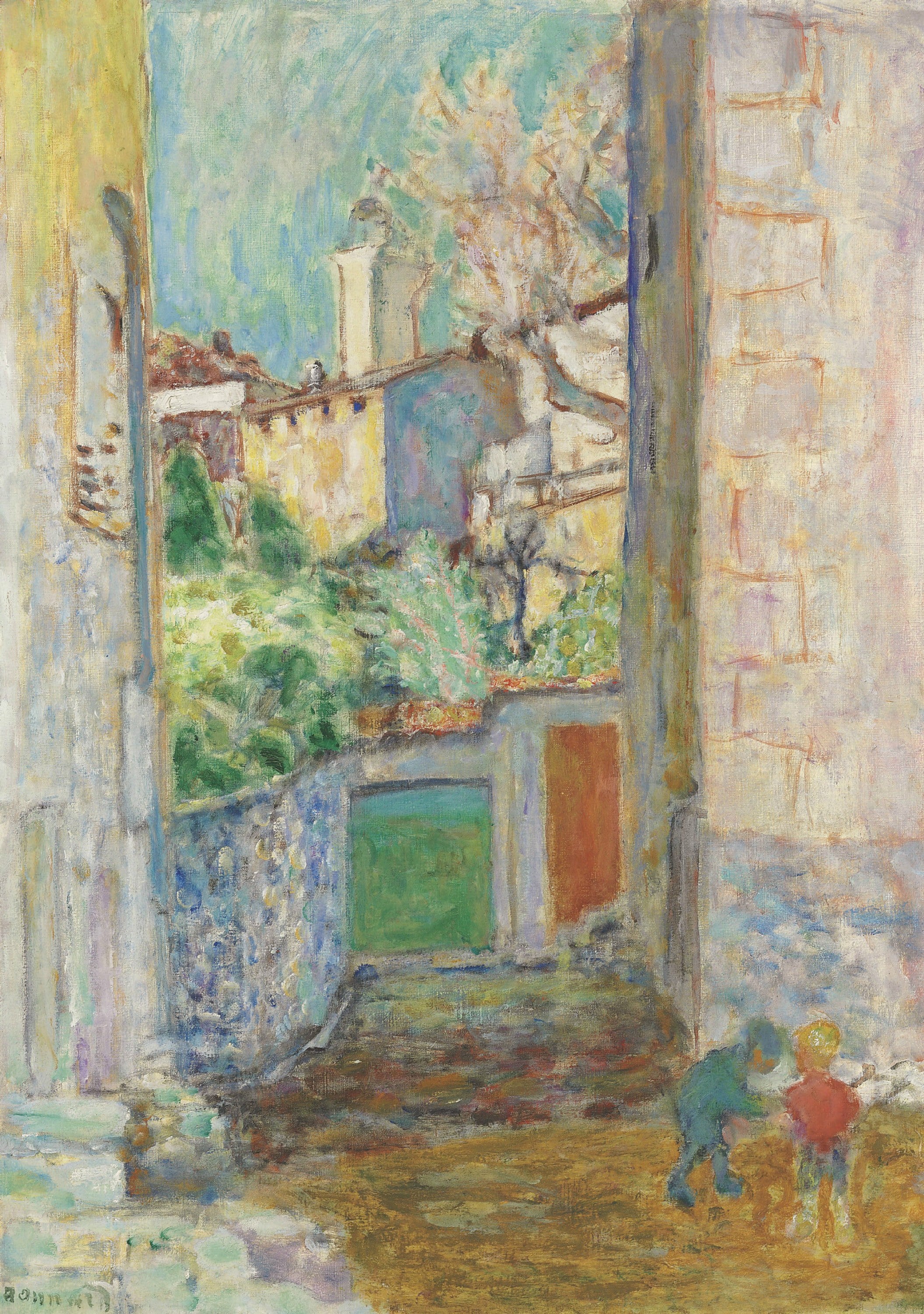 色彩斑斓运用主题 - 未命名画作 - 多彩笔触绘就户外景致 