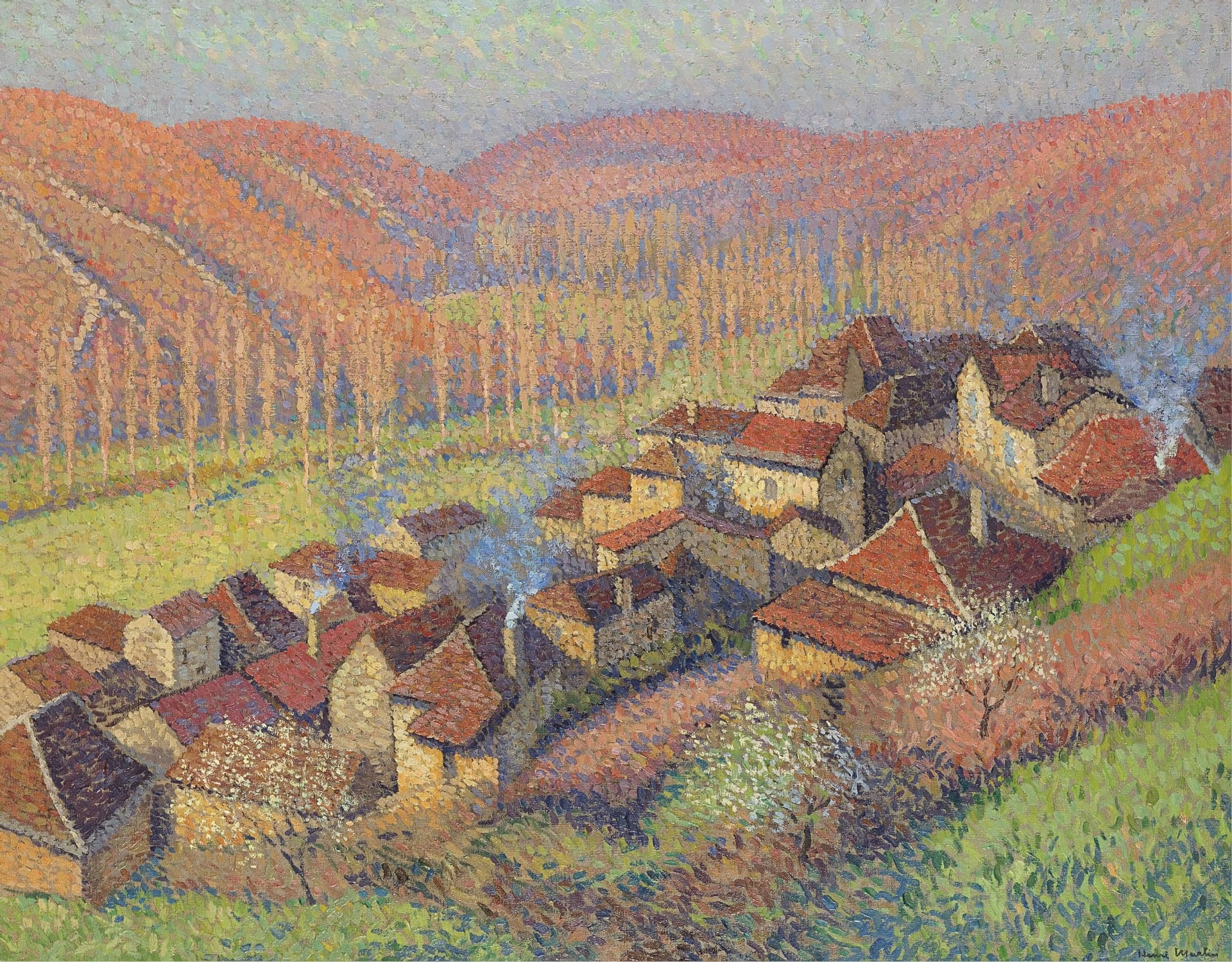 风景诗意主题 - 山村景色 - 描绘山村宁静美好景致 