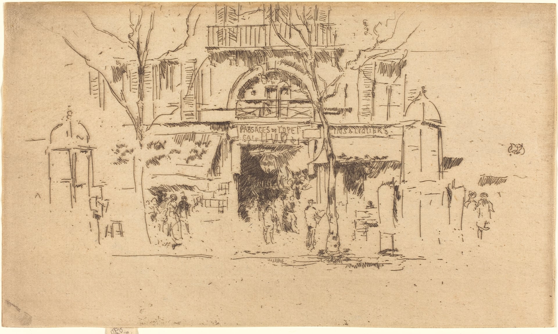 其他 - 未知名建筑场景速写 - 简单勾勒建筑人物场景 