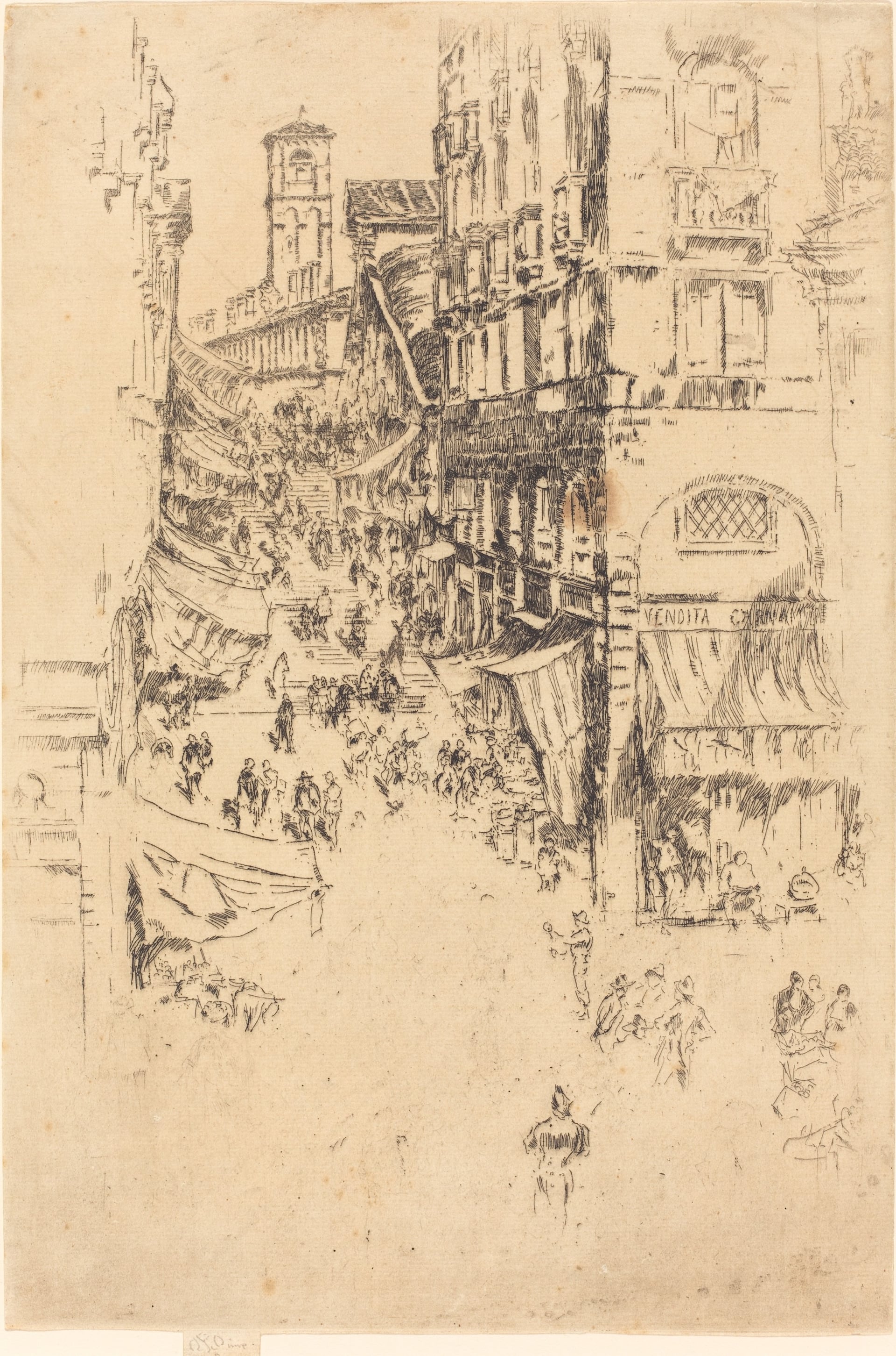 其他 - 未命名街道场景画 - 描绘街道热闹人群景象 