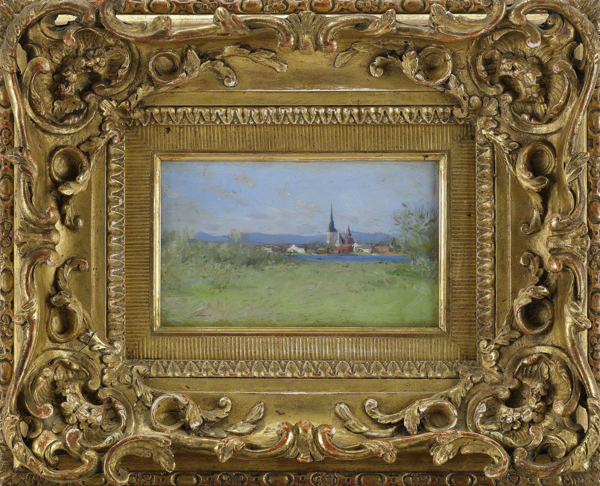 北欧风景风貌主题 - 未知名风景画作 - 展现北欧乡村远景风光 