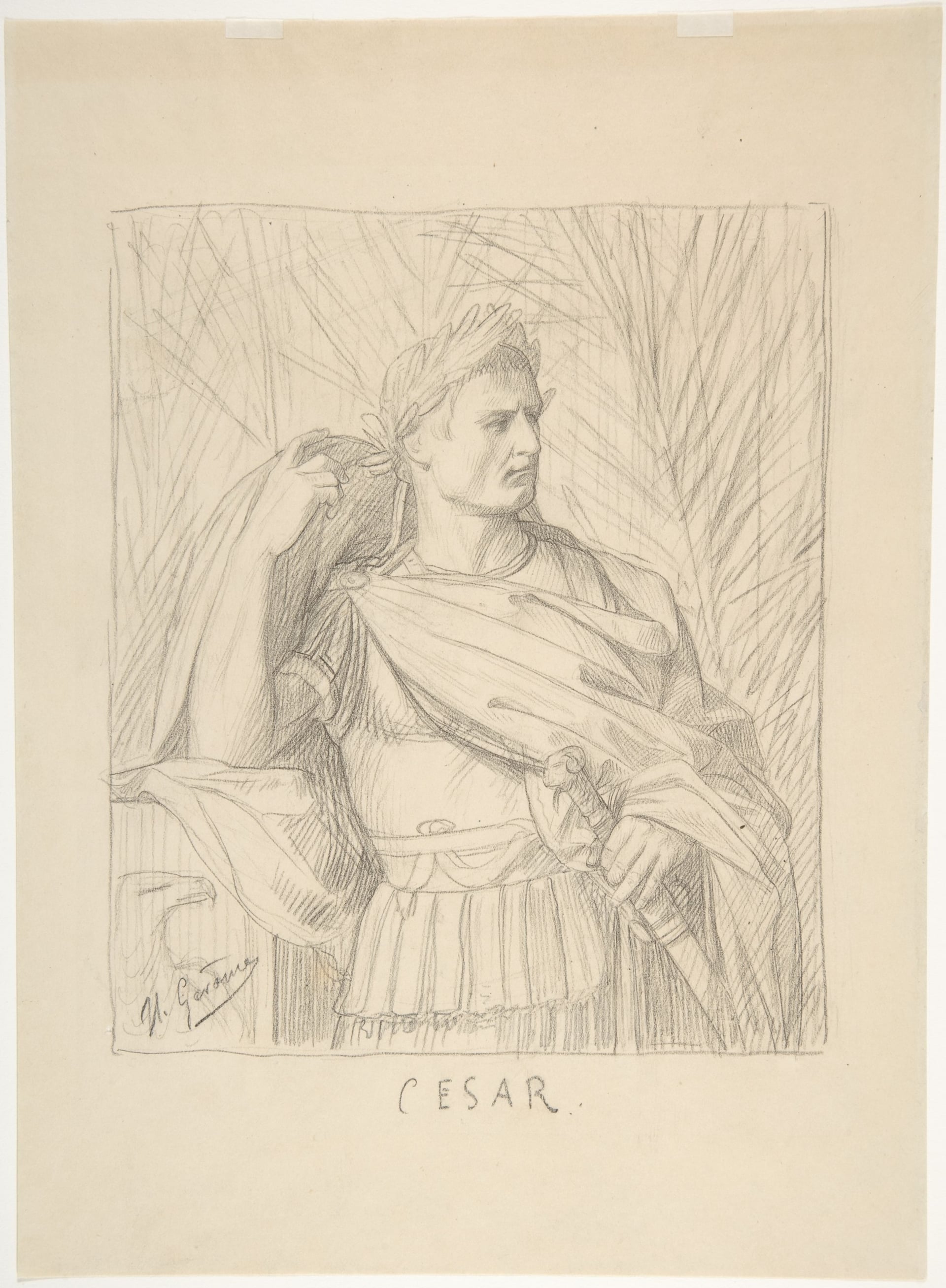 人物故事讲述主题 - Cesar - 素描展现凯撒人物形象 