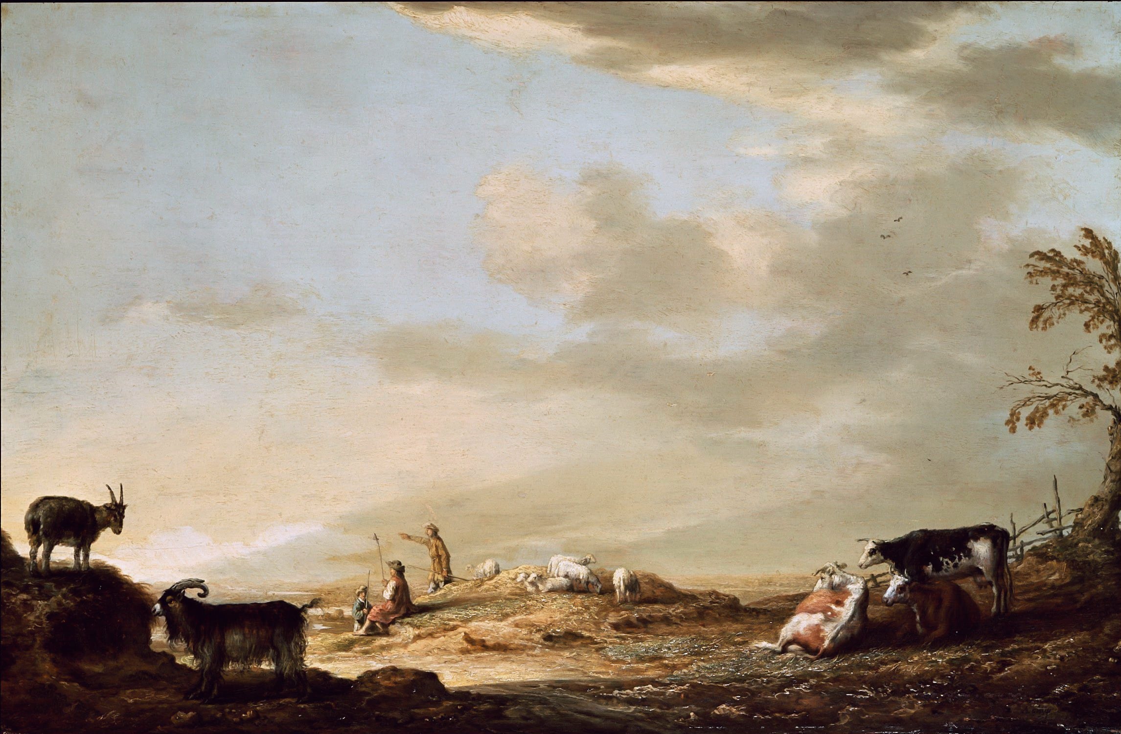 其他 - 田园风景 - 描绘牧人与牲畜的场景 