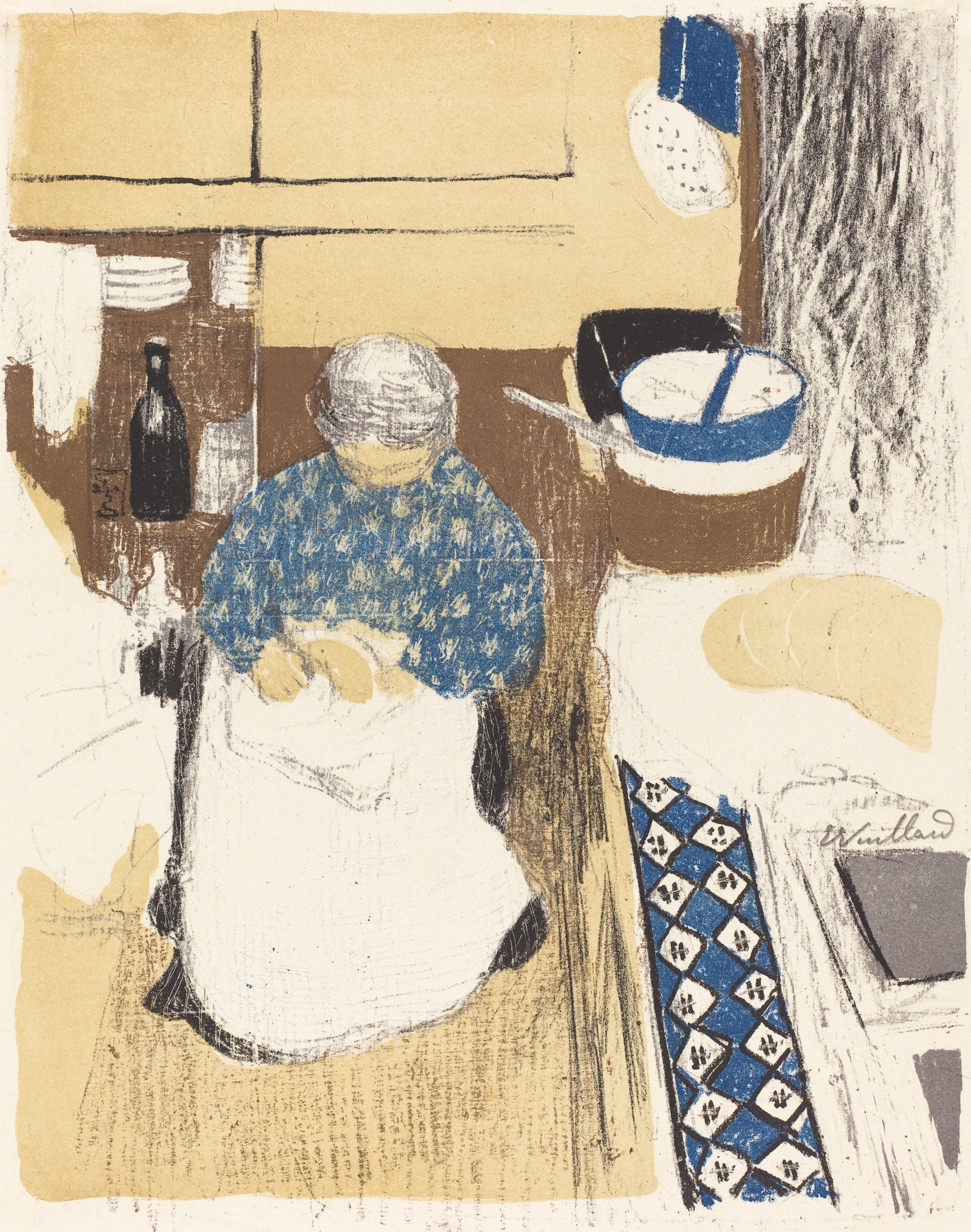 室内生活场景主题 - 厨房中的女性 - 描绘女性于厨房的劳作 