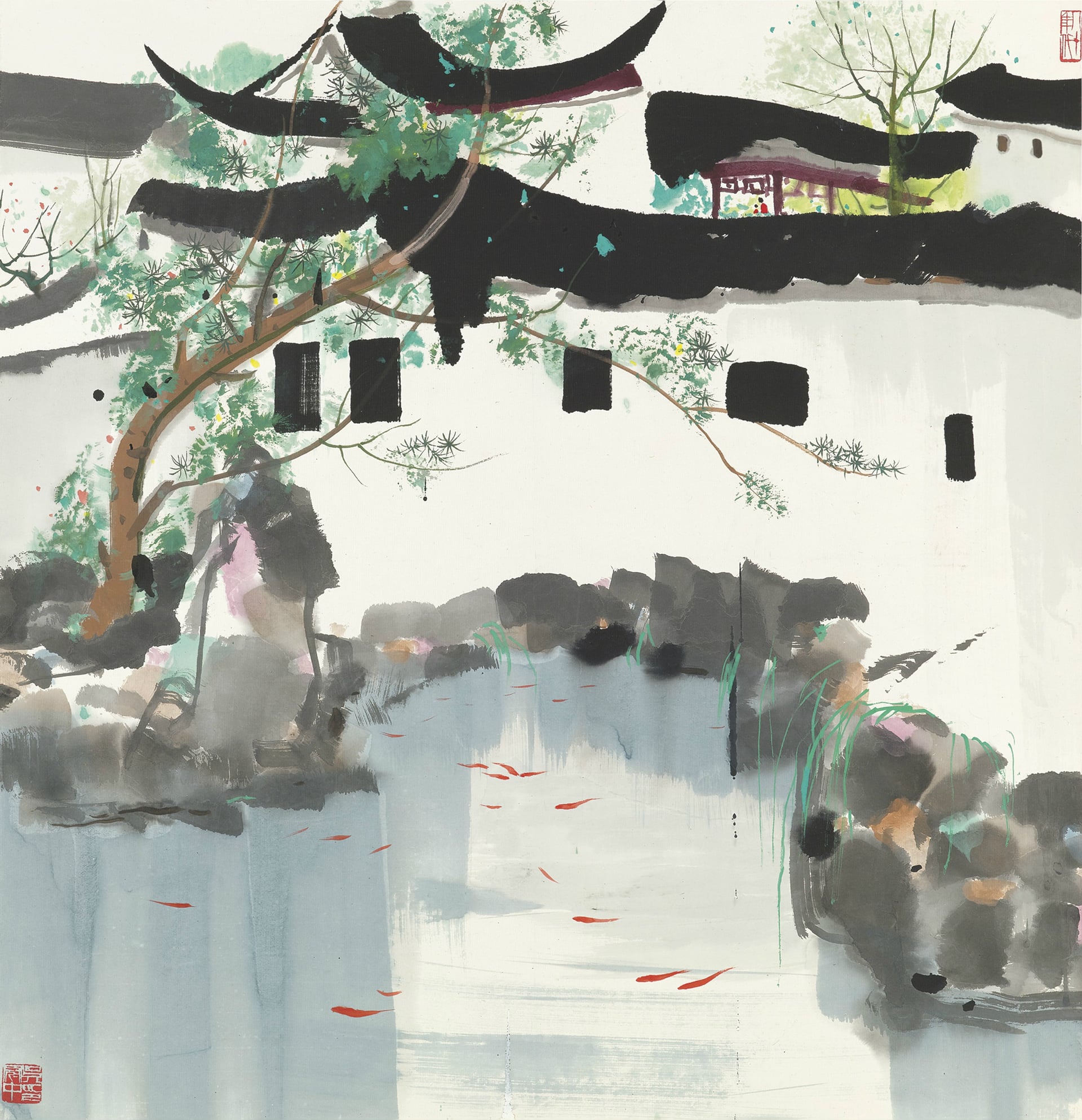 江南水乡景致主题 - 水乡一隅 - 展现江南水乡建筑景致 