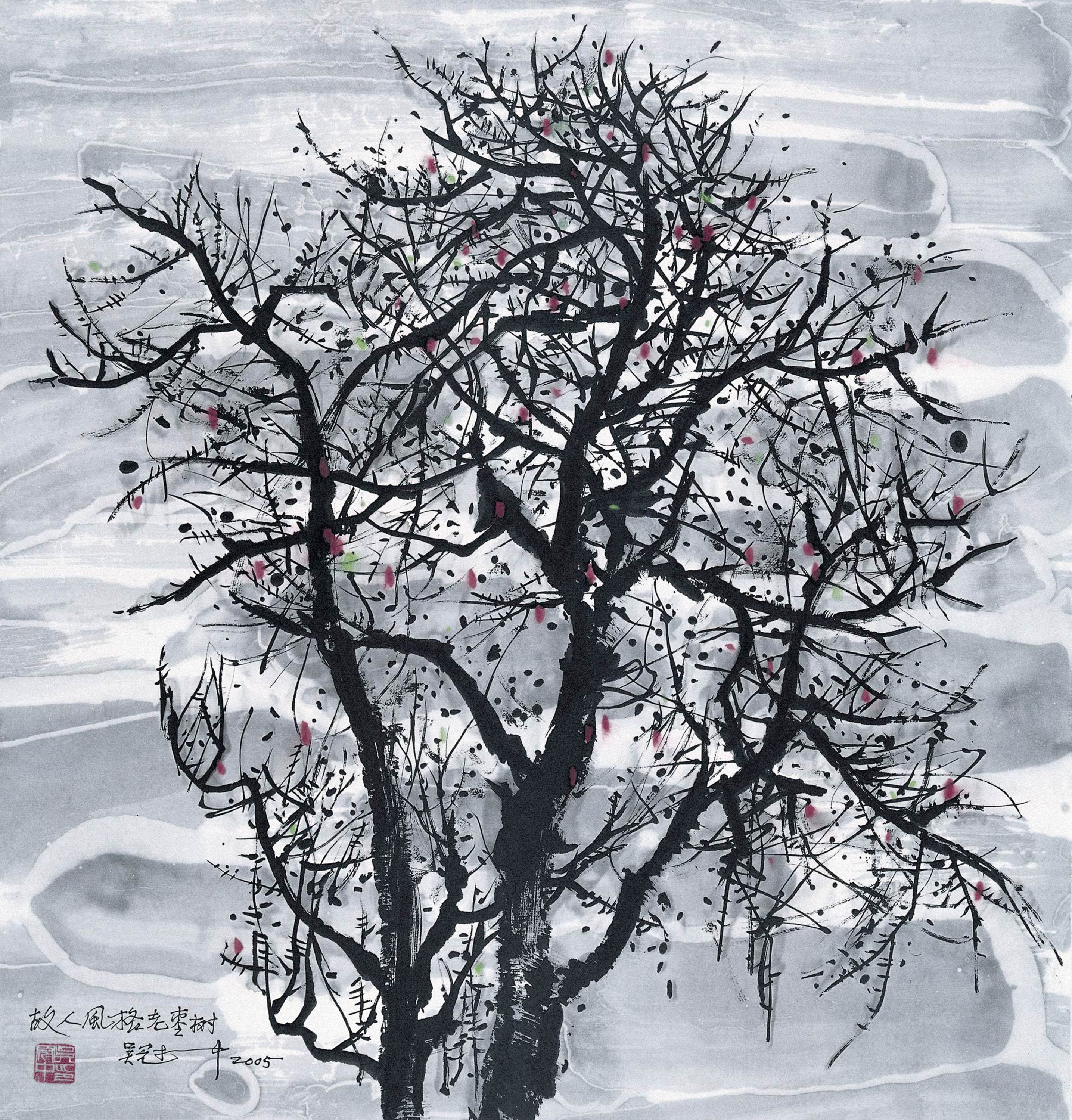 自然风景神韵主题 - 故人风姿老枣树 - 枯树展现自然之独特韵味 