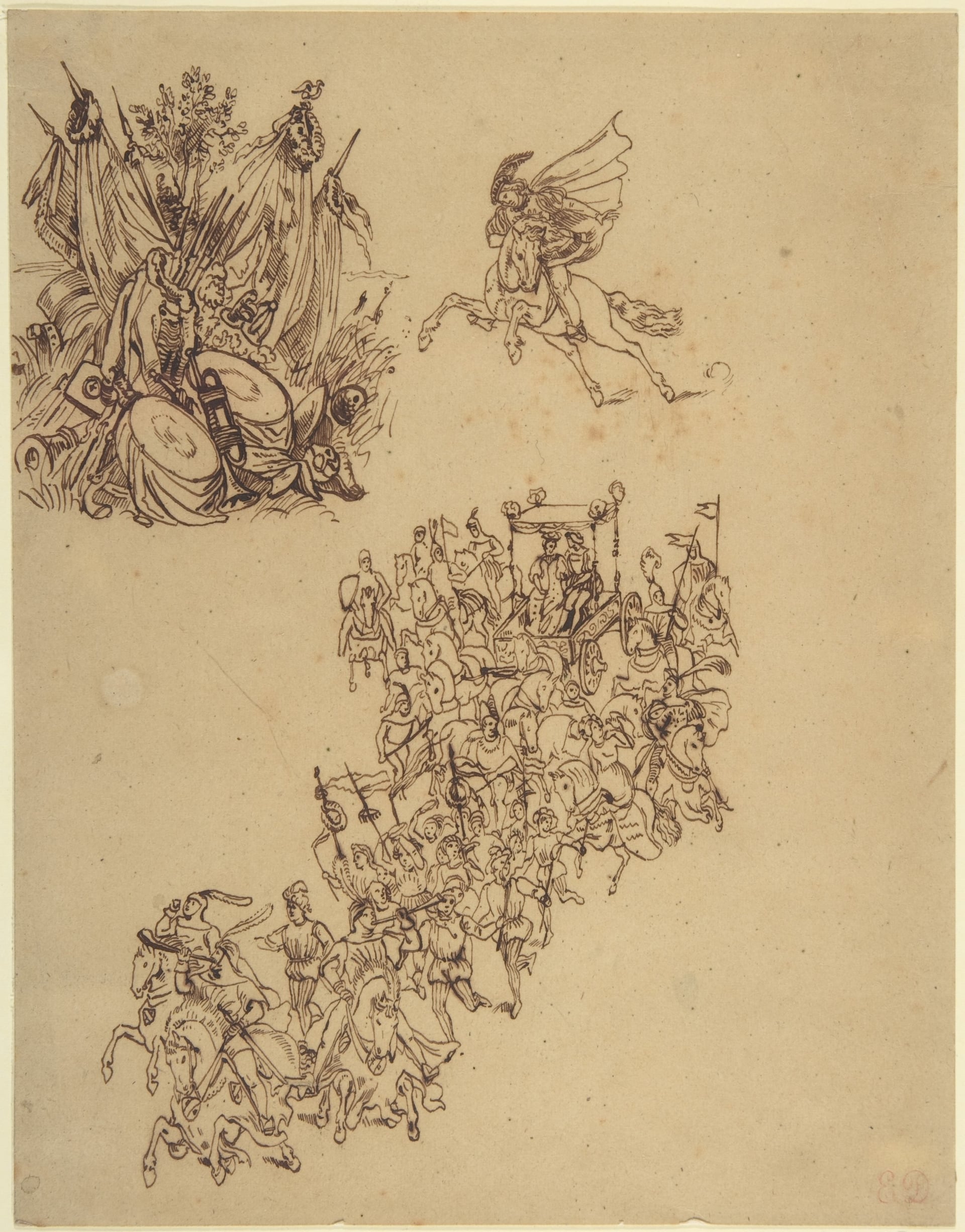 其他 - 未知作品 - 描绘多场景人物活动 