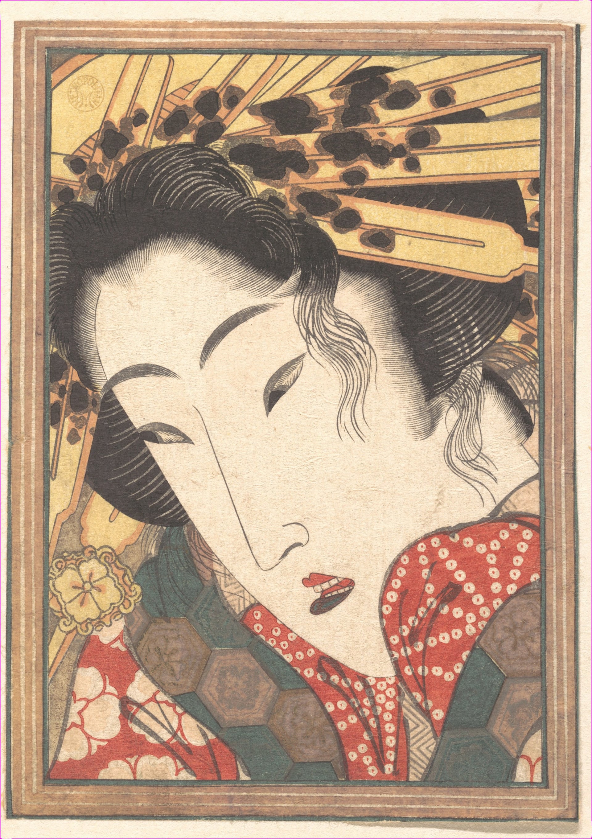 美人姿态神情主题 - 未知名日本美人绘 - 展现古典美人优雅神态 
