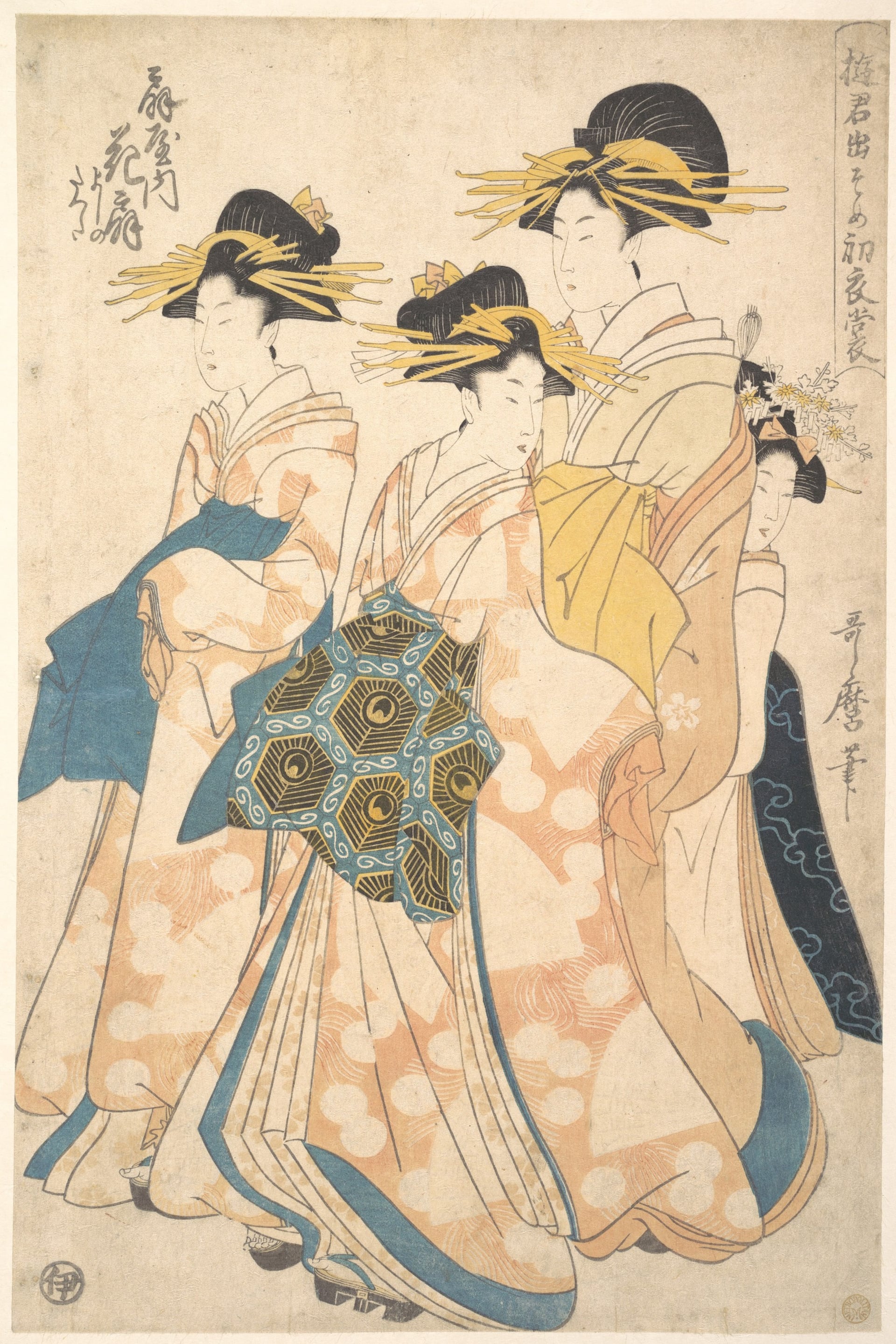 和服文化展示主题 - 梅君出子の初夜诣 - 展现和服女子优雅姿态 