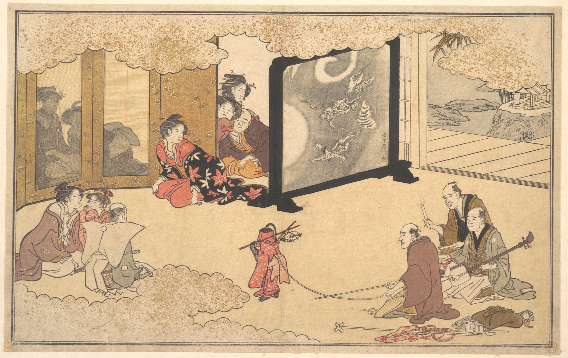 室内生活场景主题 - 未知 - 描绘室内众人活动情景 